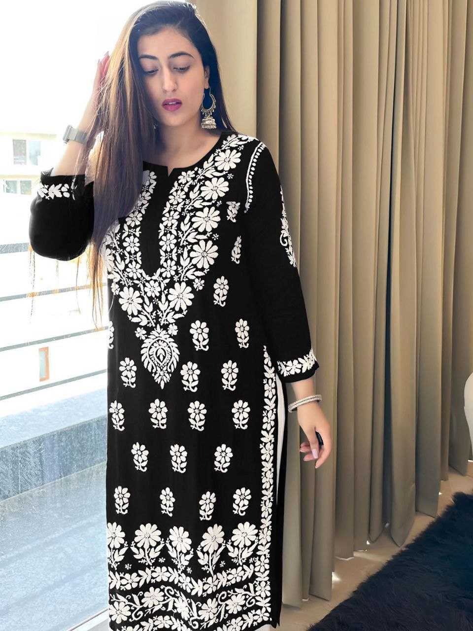 YNF REYON RPDF 1077 WHOLESALE KURTI MANUFACTURER